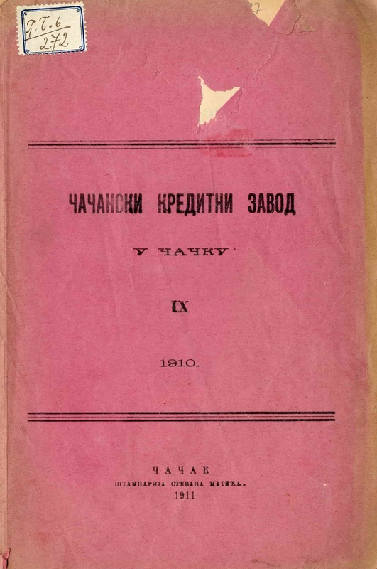 IX Годишњи извештаји и закључни рачуни за 1910. год.