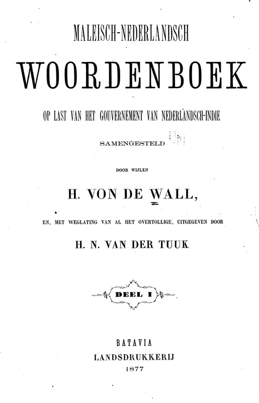 Maleisch-Nederlandsch woordenboek